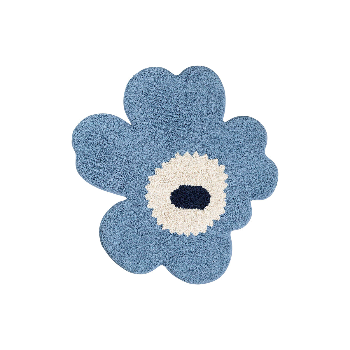 Unikko Bath Mat Blue