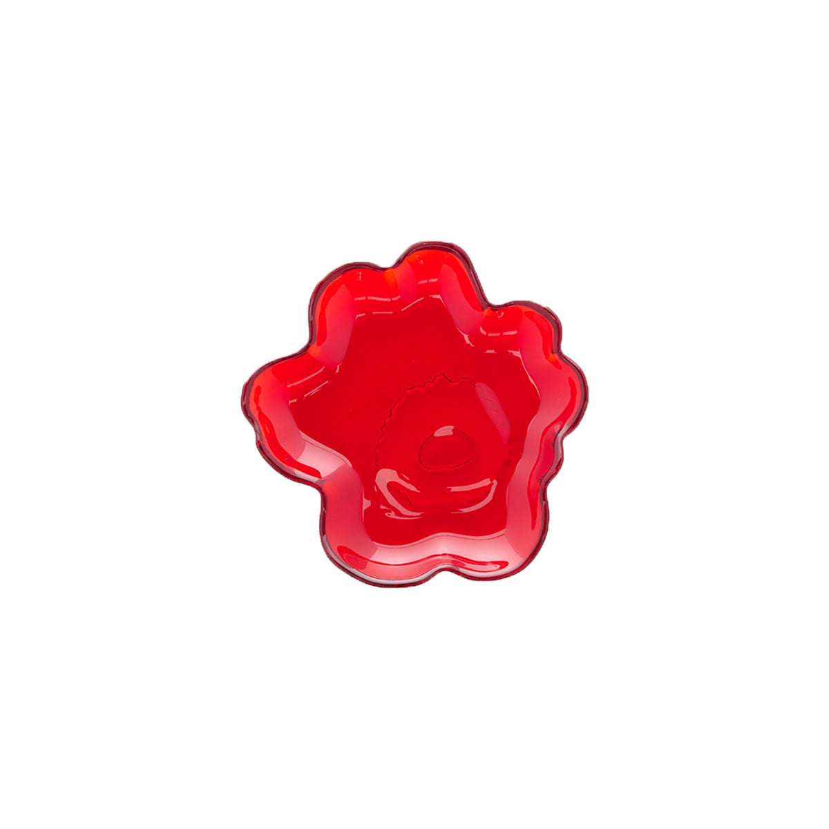 Glass Unikko Plate Deep Pink 20cm