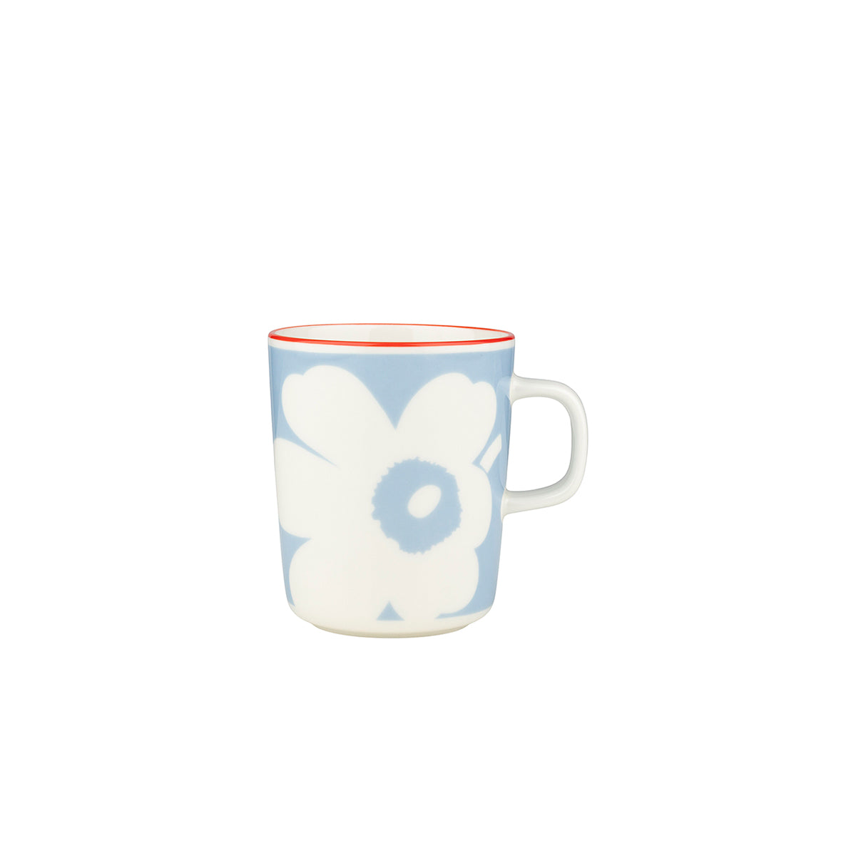 Oiva Unikko White/Blue/Red Mug