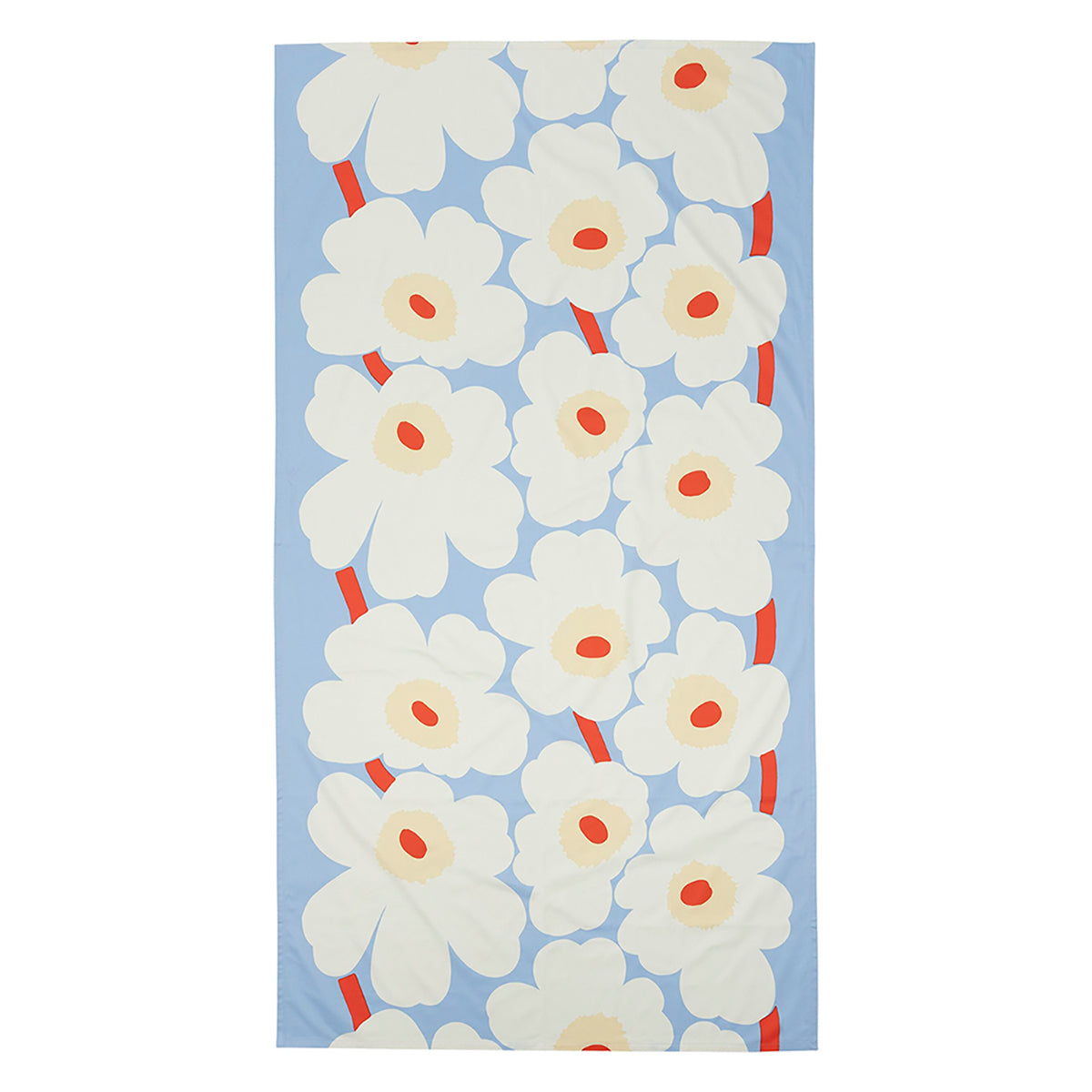 Piirto Unikko Table Cloth Blue/Red/Vanilla 135cm x 250cm