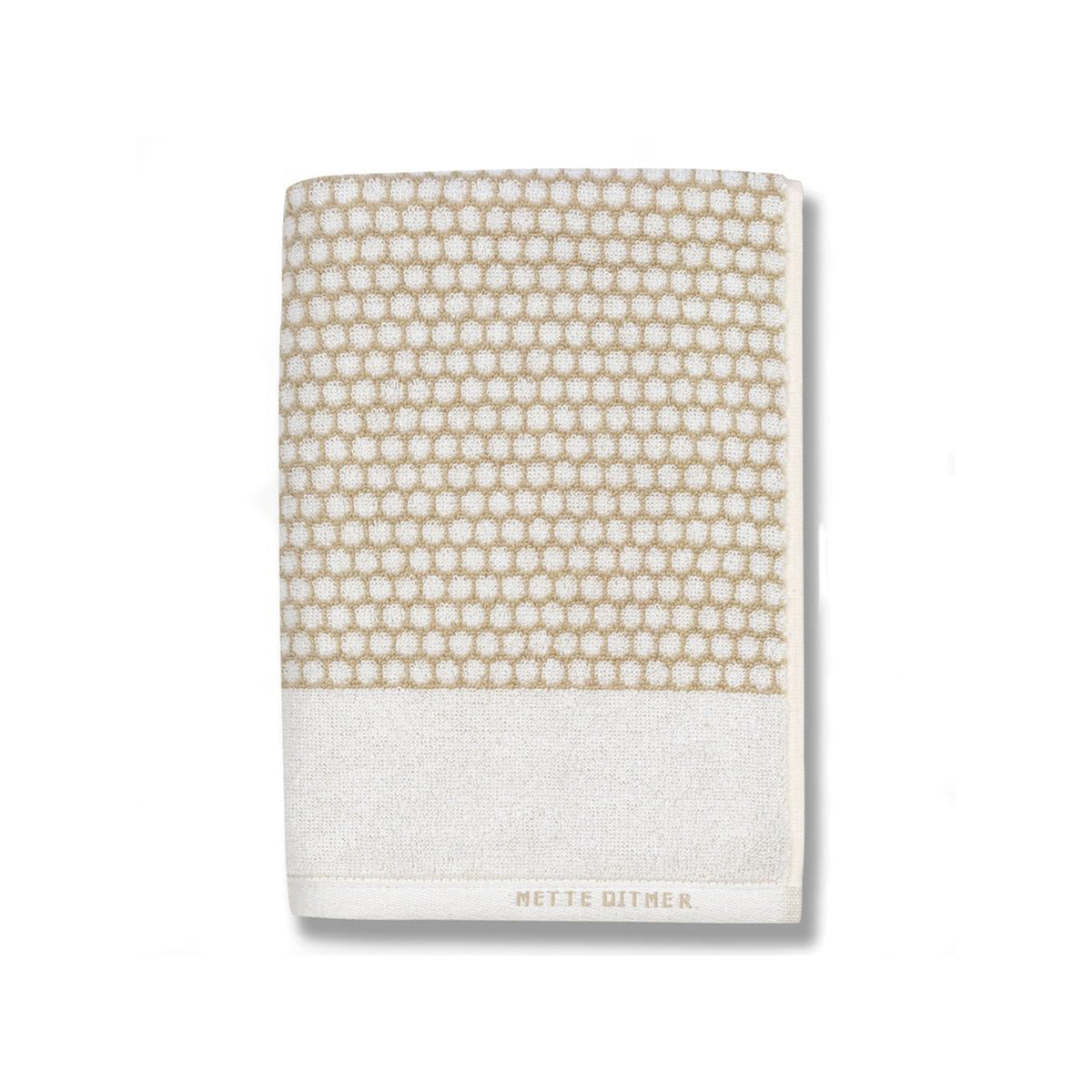 Grid Bath Towel Sand