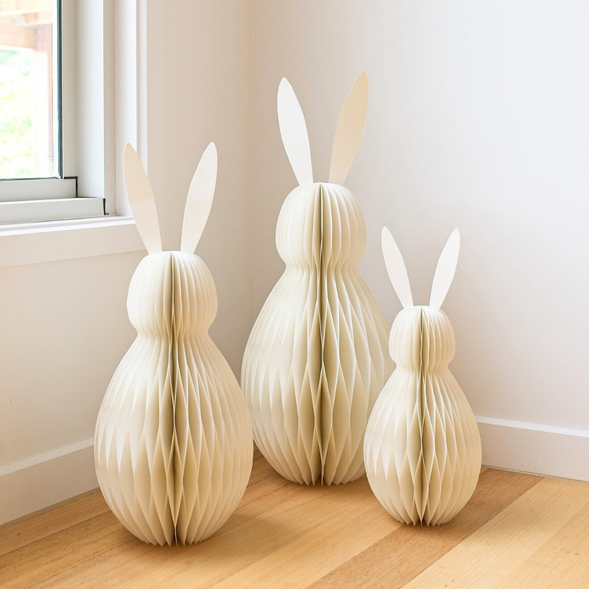 Sustainable Paper Bunny Vanilla 56cm