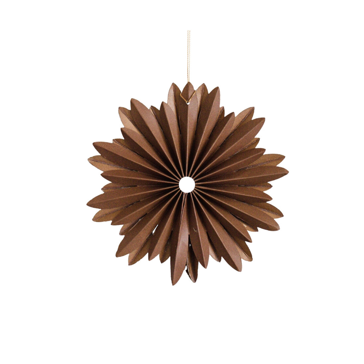 Paper Hanging Star Ornament Rust
