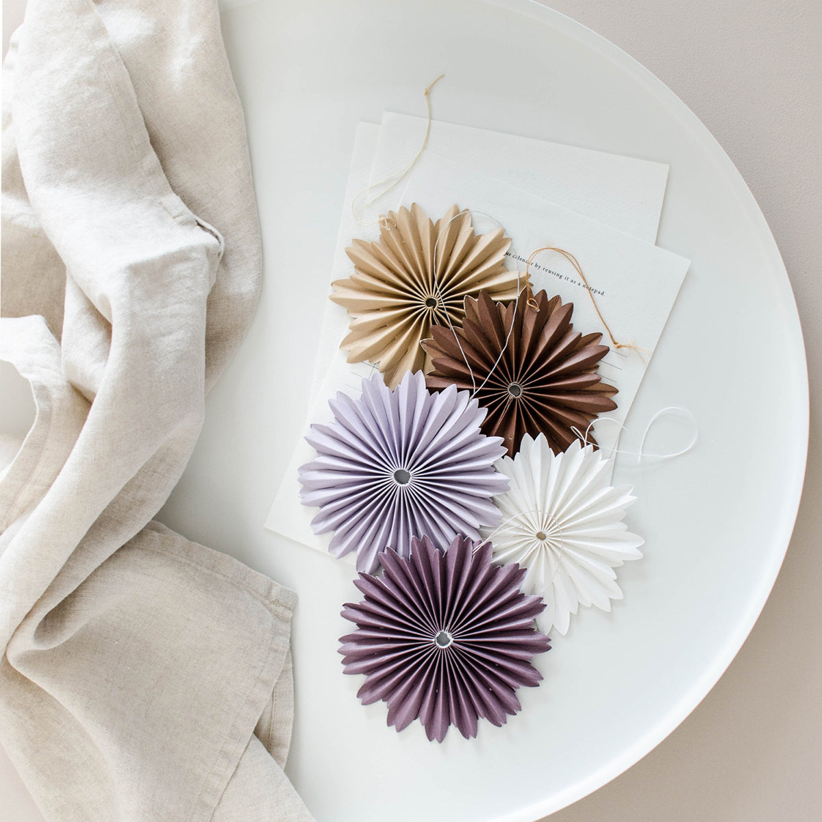 Paper Hanging Star Ornament Lavender