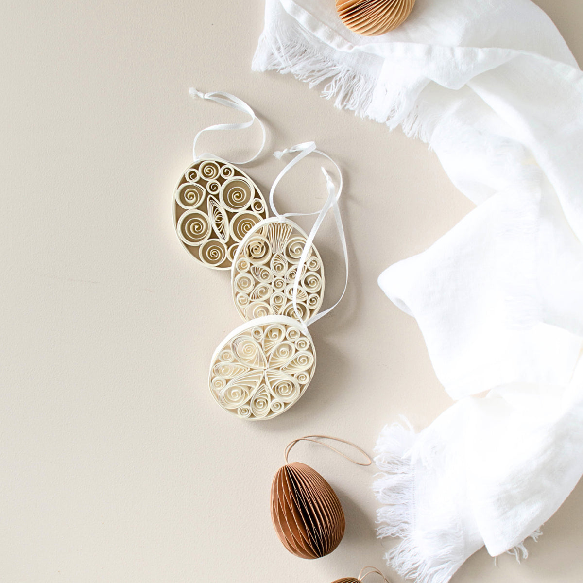 Quilling Egg Trio 9cm