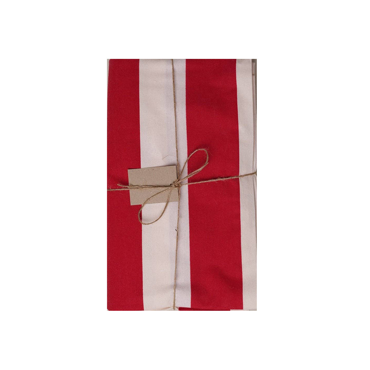 Red and White Stripe Tablecloth