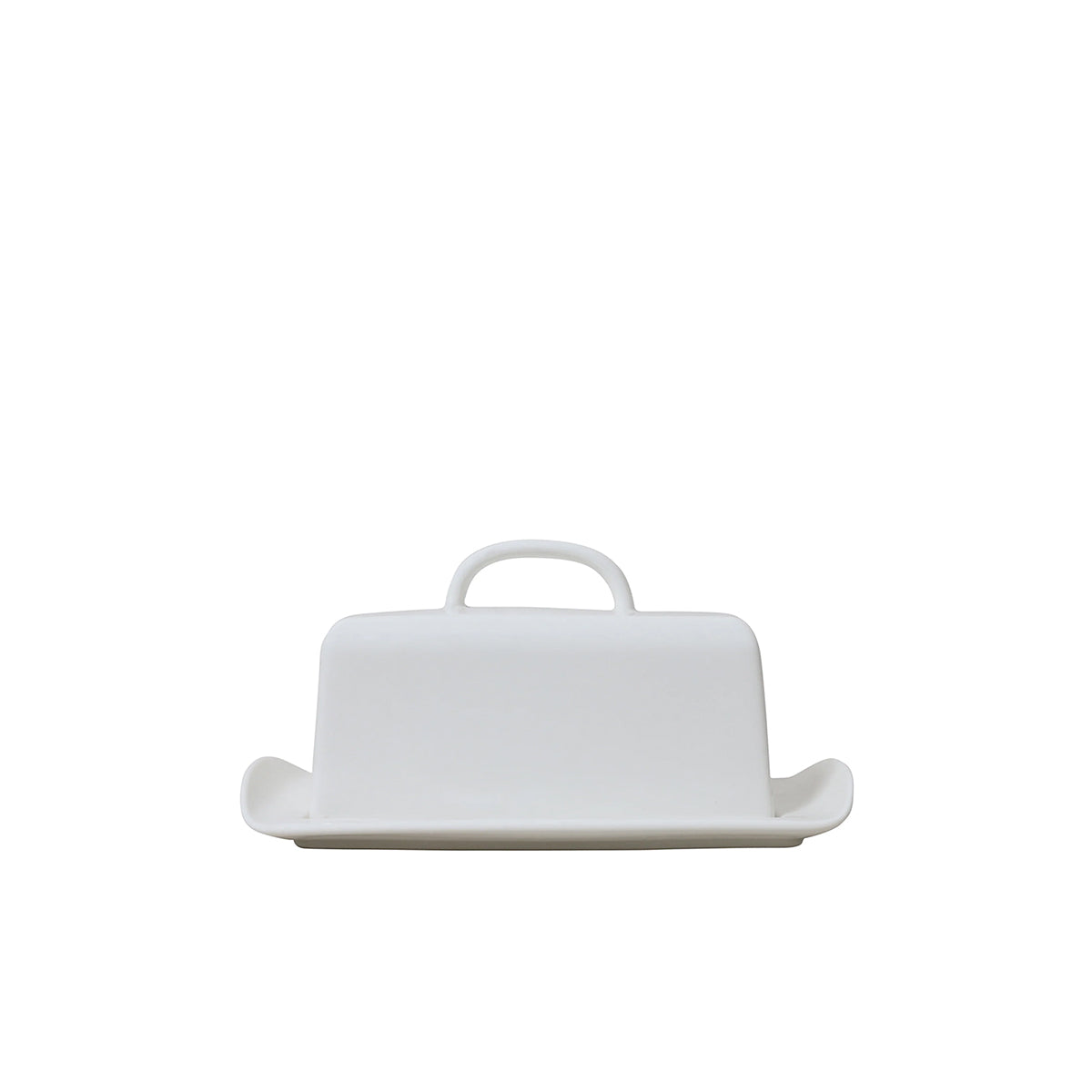 At Home Butter Dish White