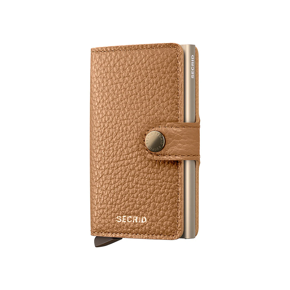 Mini Wallet Pebble Leather Cappucino