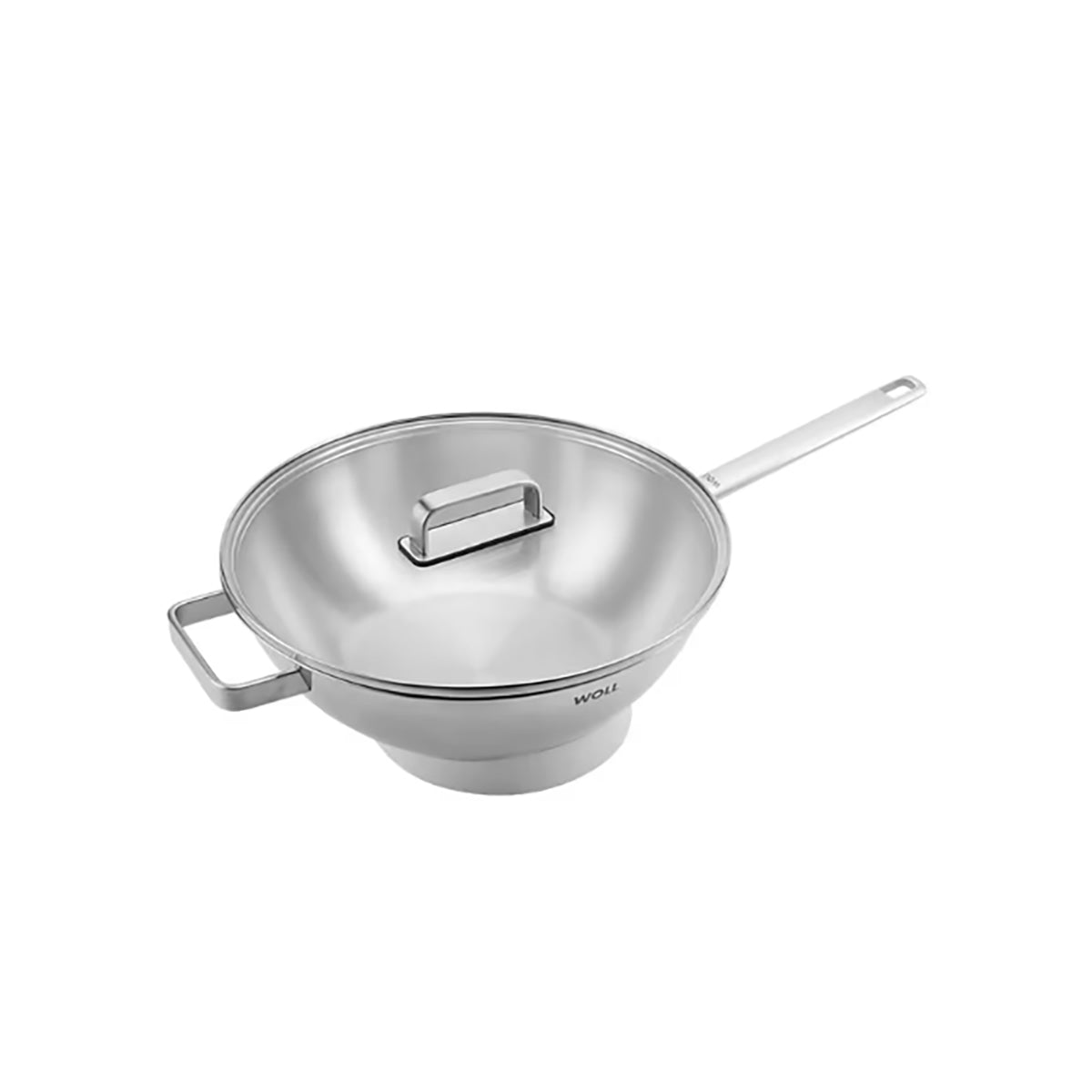 Steel Wok with Lid and Helper 30cm