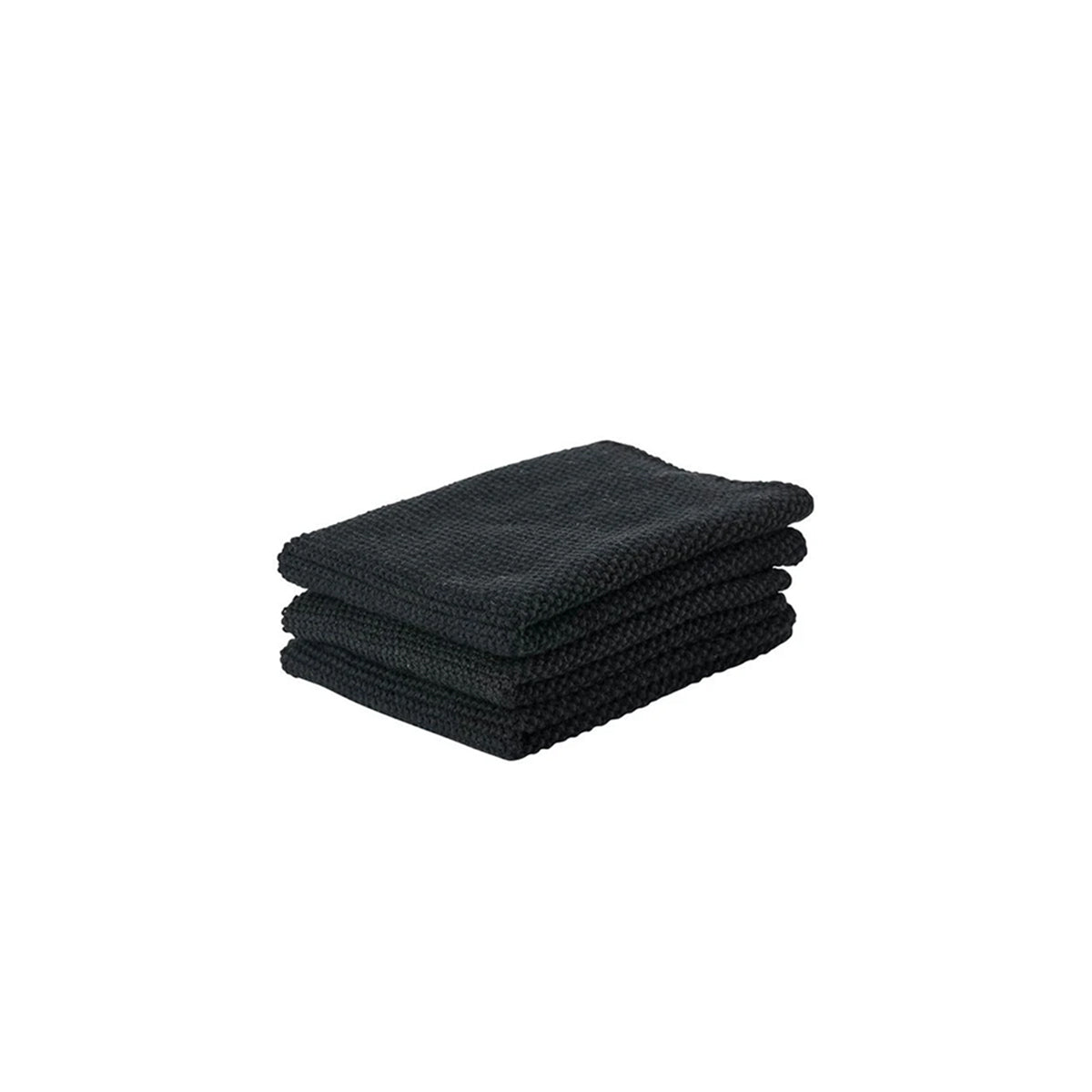 Dish Cloth Set of 3 Black