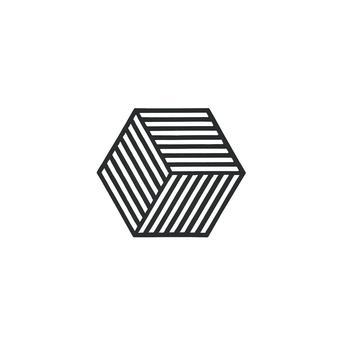 Hexagon Trivet 16cm Black