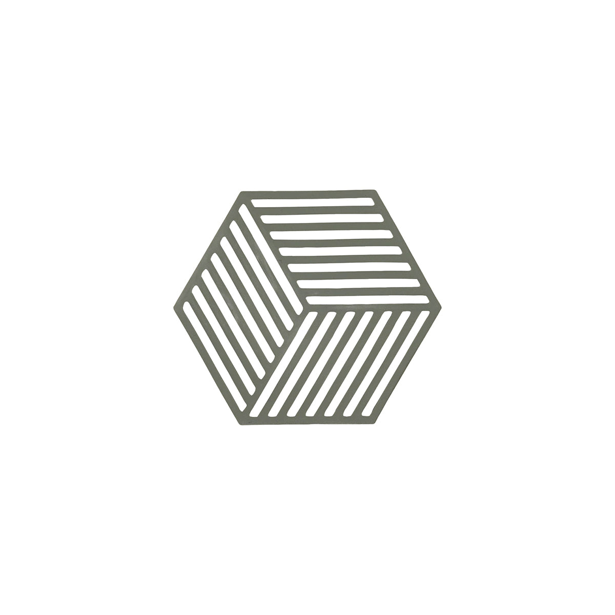 Hexagon Trivet 16cm Olive Green