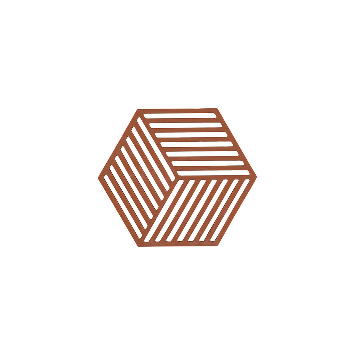 Hexagon Trivet 16cm Terracotta