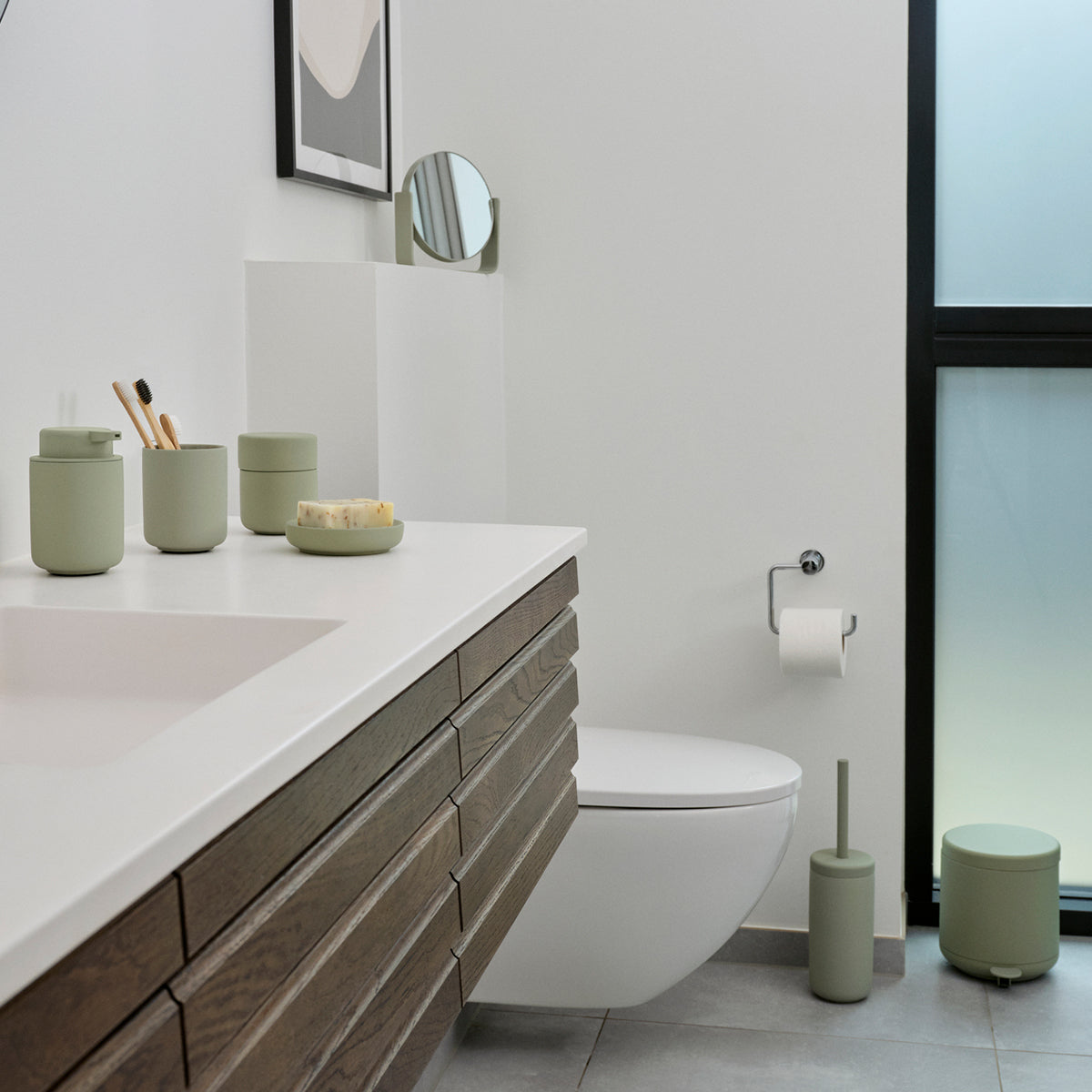 Ume Toothbrush Holder Eucalyptus Green