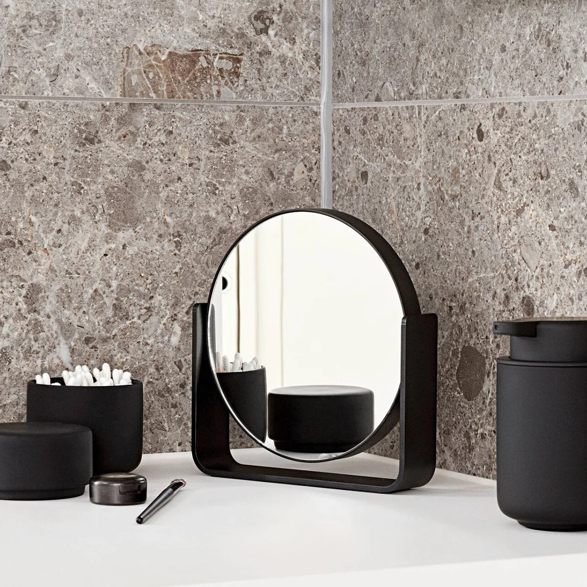 Ume Table Mirror Black
