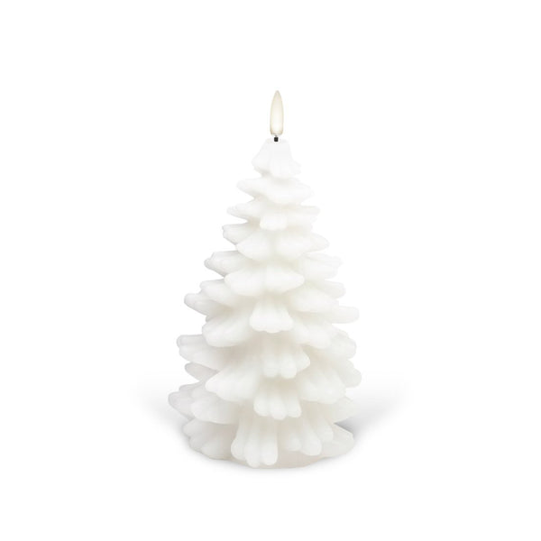 Enjoy Living Uyuni Christmas Tree Candle Nordic White 11cm x 18cm