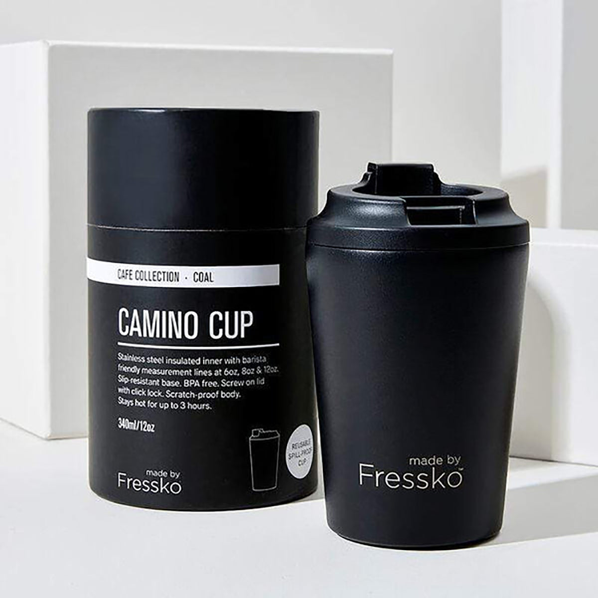 Camino Re-Usable Cup 12oz Coal