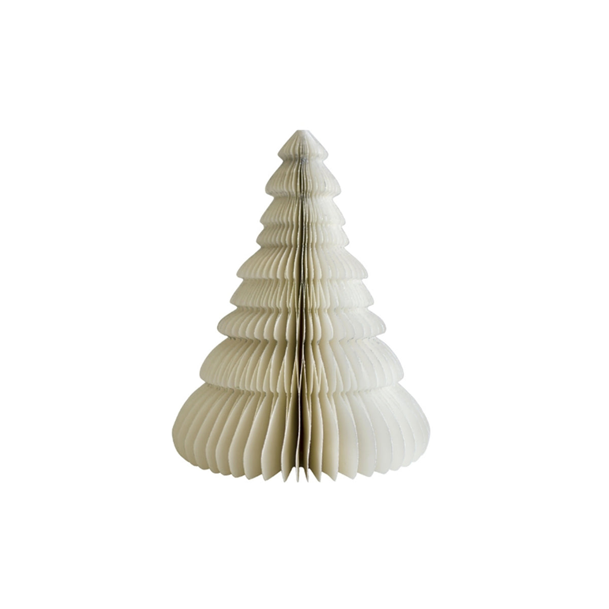 Paper Tree Standing Off White / Silver Edge 15cm