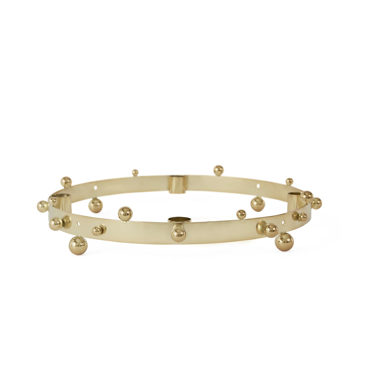 Pearl Advent Brass Candleholder