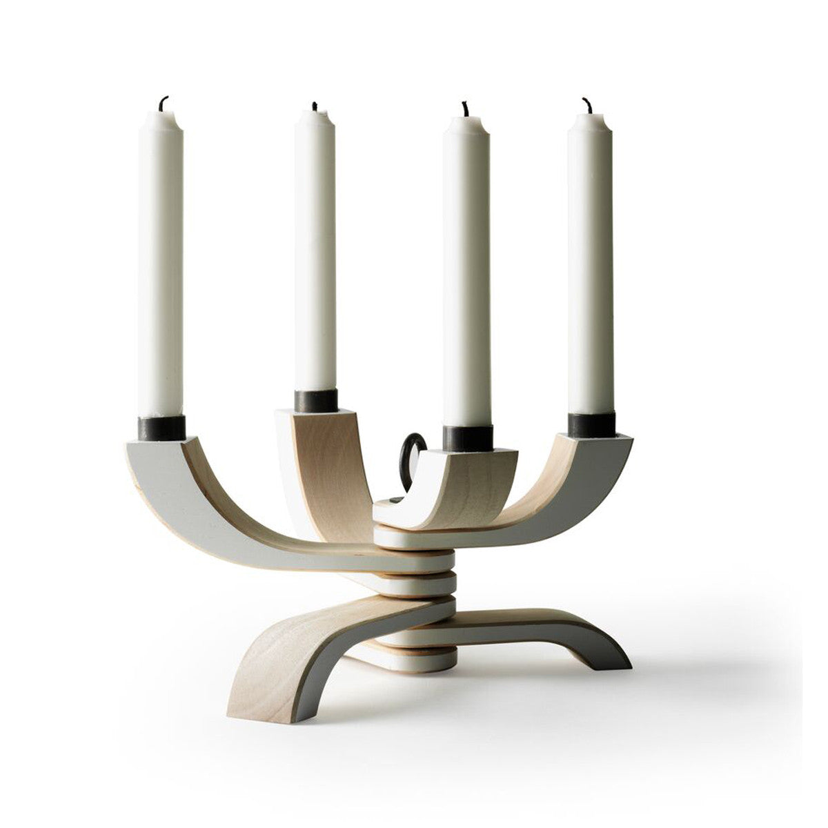 Nordic Light 4 arm Candleholder White