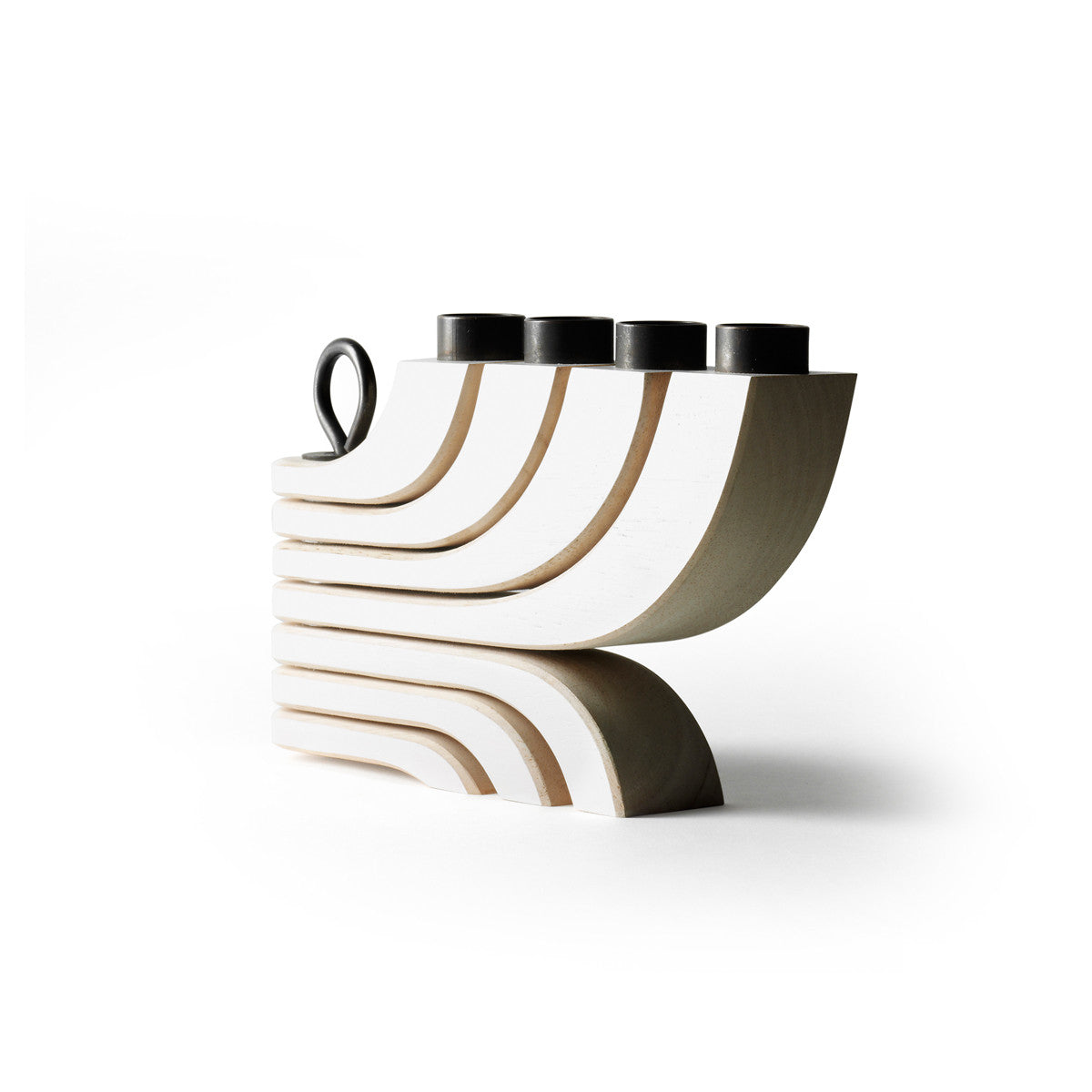 Nordic Light 4 arm Candleholder White