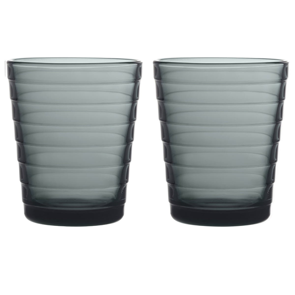 Aino Aalto Highball Tumblers Dark Grey 330ml / Set 2