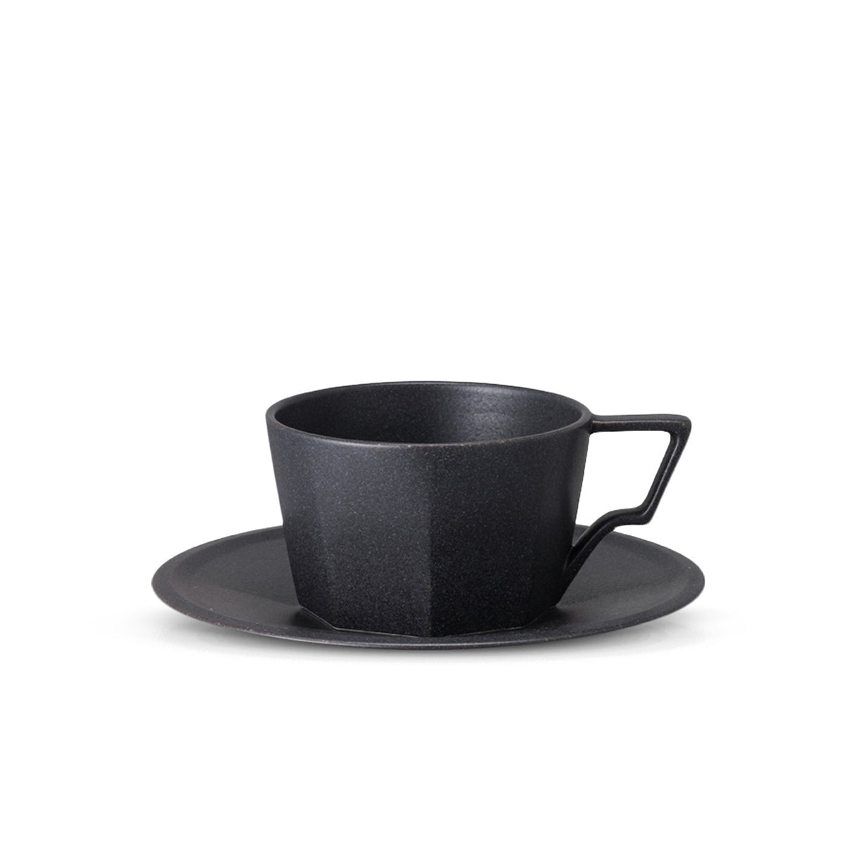 Oct Cup & Saucer 220ml Black