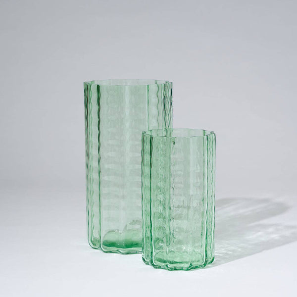 Jelly Glass Vase Green (M)