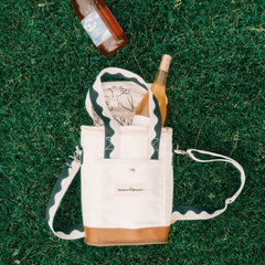 Wine Cooler Tote Bag Riviera White