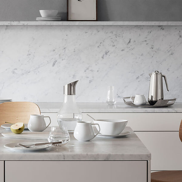 Sky Stainless Steel and Glass Carafe