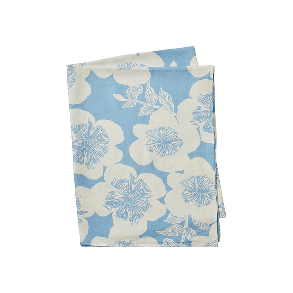 Dove Blue Floral Tablecloth Medium PRE ORDER