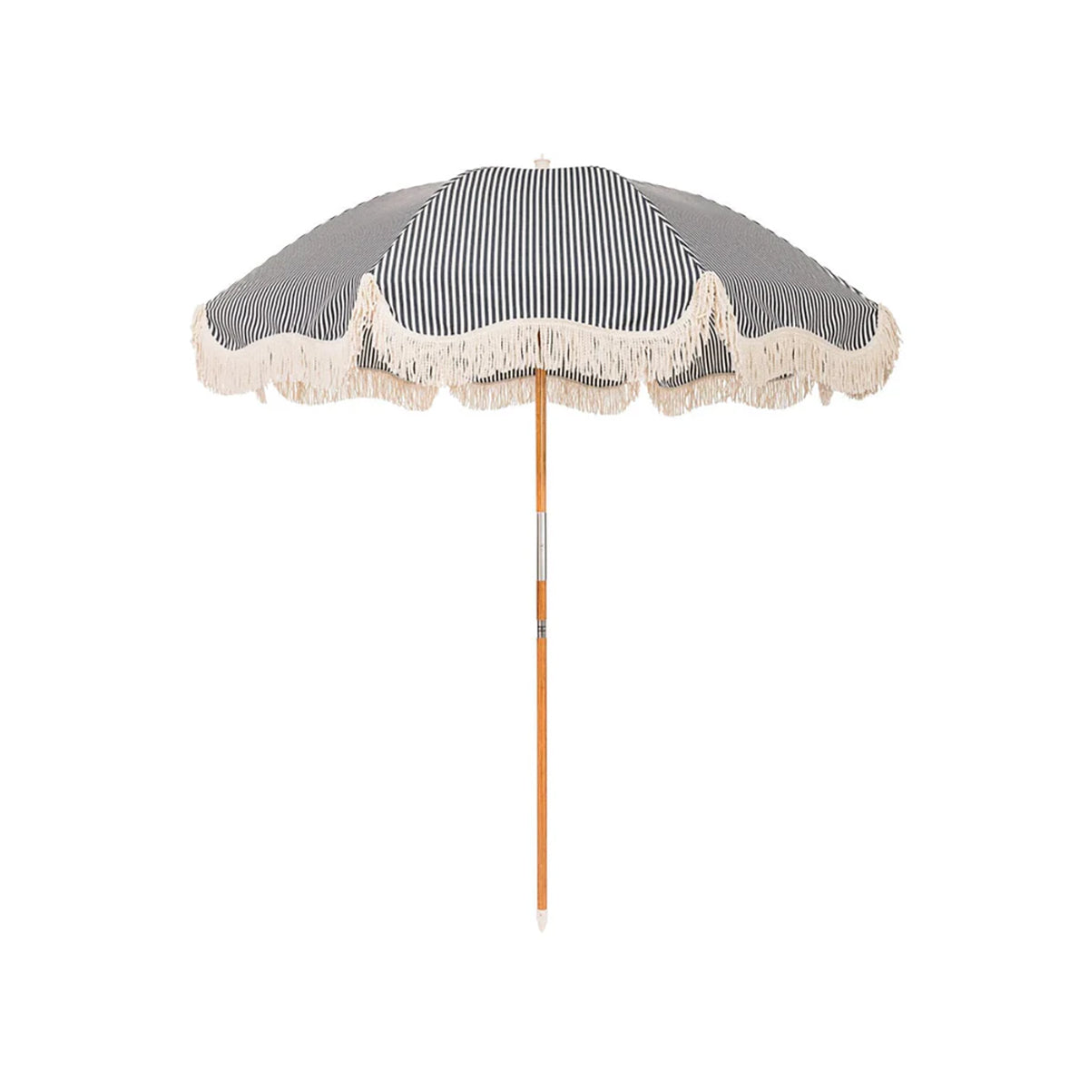 Rio Fringed Umbrella Laurens Navy Stripe