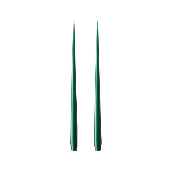 Taper Candle 32cm Marble Green no.58 Pair