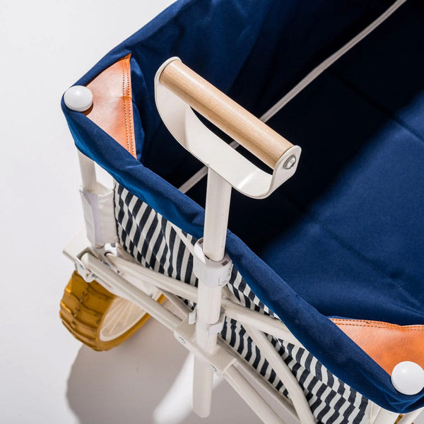 Beach Cart Laurens Navy Stripe