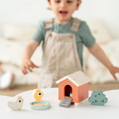 Tiny Farm Wooden Play Set Clucky