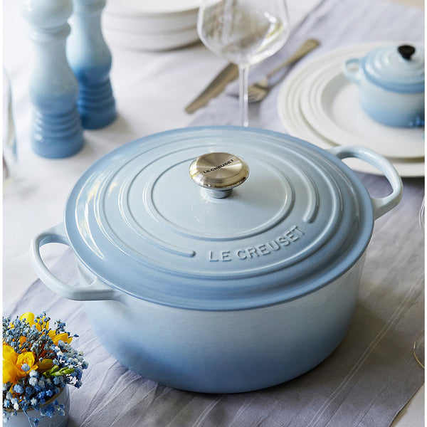 Signature Round Casserole Coastal Blue 24cm