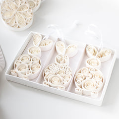 Quilling Bunny Trio 10cm