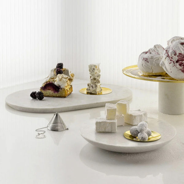 Stone Chopping Board with Brass