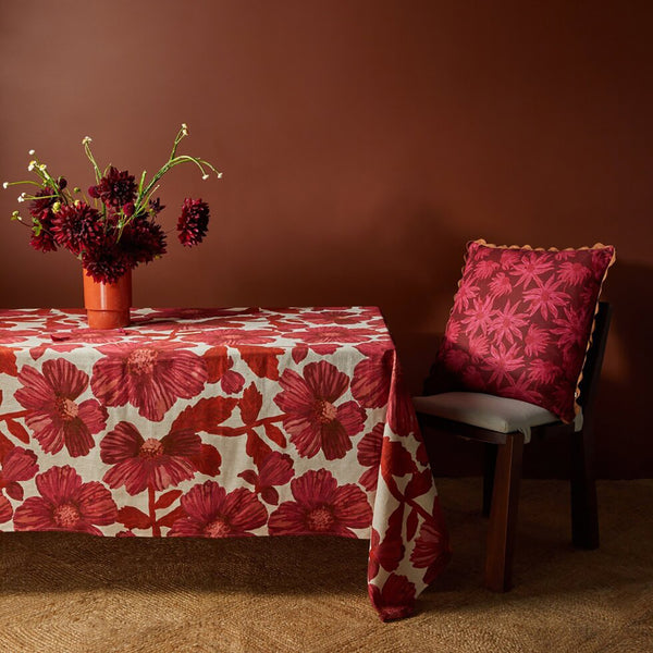 Leon Cerise Tablecloth Large