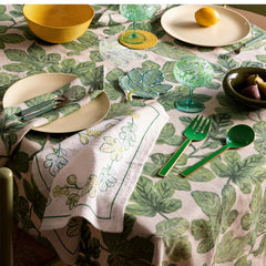 Enamel Salad Servers Emerald PRE ORDER