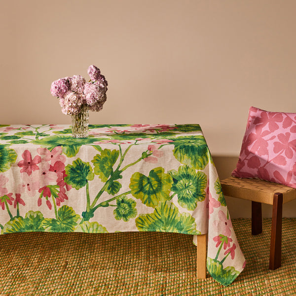 Geranium Tablecloth Large