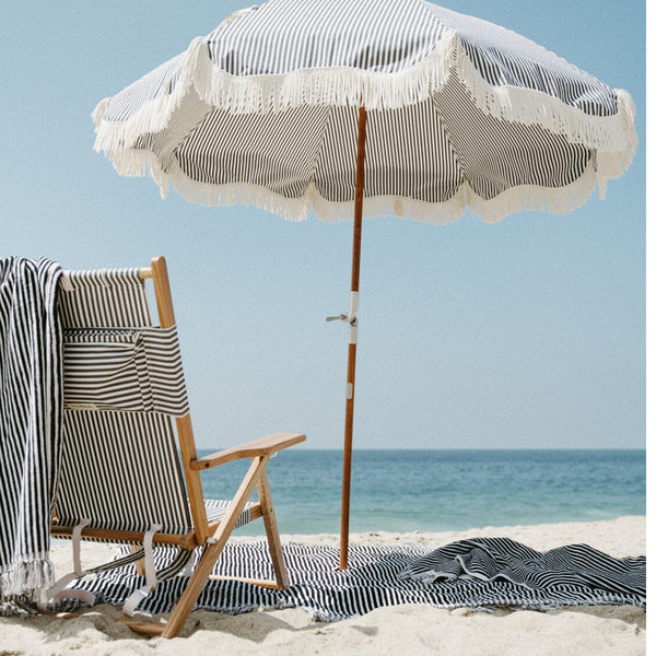 Beach Towel Laurens Navy Stripe