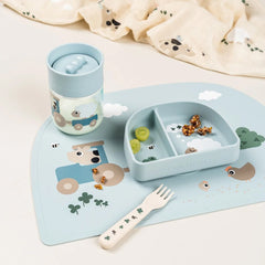 Foodie Compartment Bowl - Blue