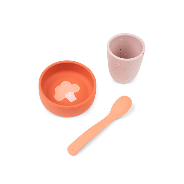 Silicone First Meal Set - Papaya