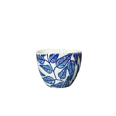 Floral Blue Cappuccino Cup Large