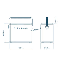 Gin Trunk Cooler Box Parisian Green PRE ORDER