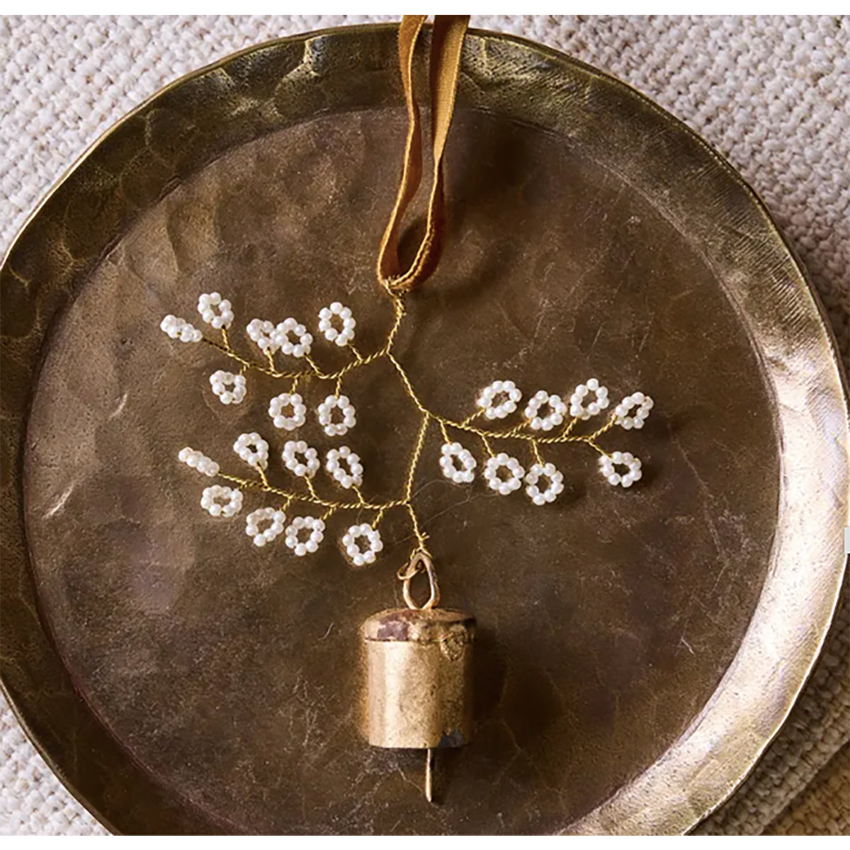 Beaded Flower Bell Decoration