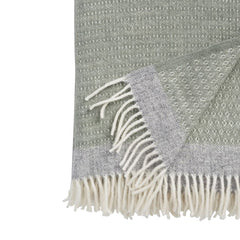 Harald Eco Wool Blanket Green