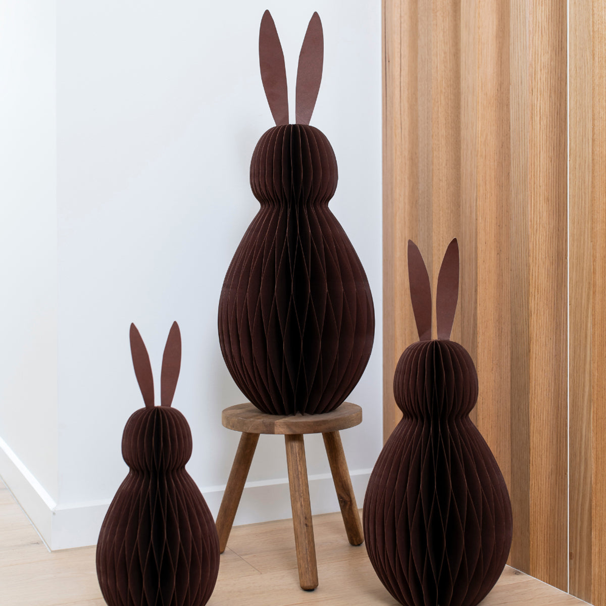 Sustainable Paper Bunny Chocolate 56cm