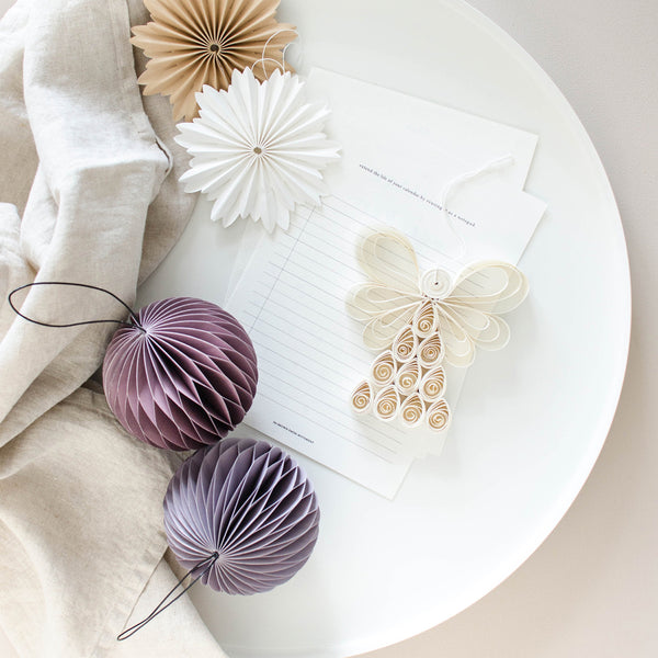 Quilling Angel Paper Ornament 11.5cm